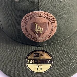 LA Dodgers New Era 59Fifty 7 1/8 Army Green Fitted Hat